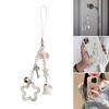 Sweet Star Rabbit Bead Phone Charm Straps Car Key Hangings Pendants Fashion Bag Decoration Lanyard Purse Accessories