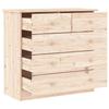 Chest of Drawers ALTA 77x35x73 Cm Solid Pine Wood