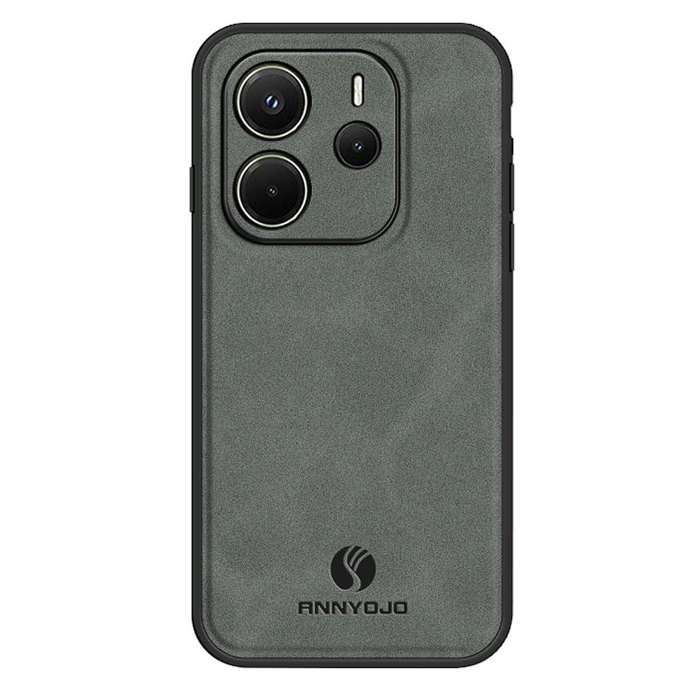 ANNYOJO For Xiaomi Redmi Note 14 4G (163.25mm) Case PU Leather+PC+TPU Anti Drop Phone Back Cover