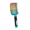 Factory  Curved Vent Brush Curly Bristle Nylon Brush Wet and Dry Detangling Massage Hair Comb