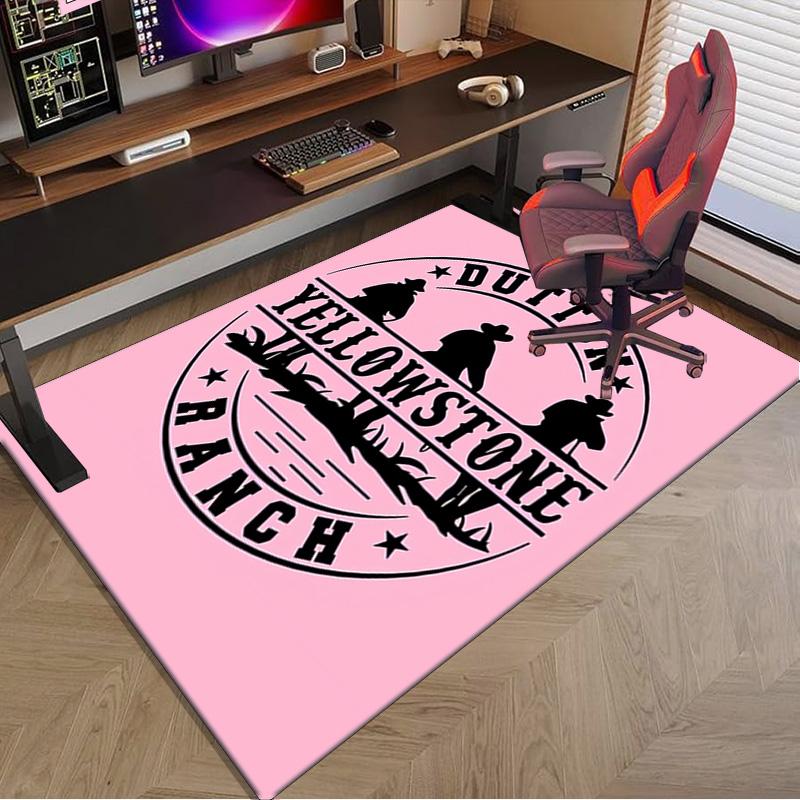Western Adventure Romance Carpet, Chair Rug,Rug for Office Bedroom Living Rooms, Doormat Decor Fan Gift Christmas Gift