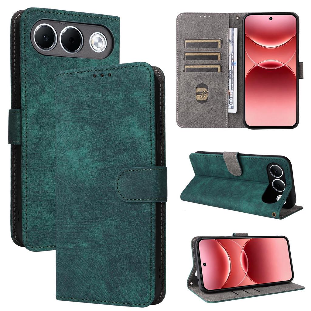 Housse à rabat compatible pour OPPO A7 Pro en cuir PU Protection intégrale avec [Blocage RFID]
