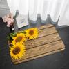 Sunflower Print Home Entrance Door Mat Non-slip Living Room Bathroom Kitchen Rug Washable Hallway Tracks Wood Floor Carpet