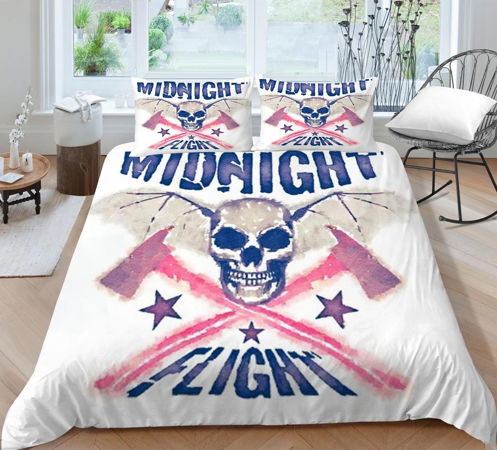 Luxury Quilt Cover Woman Man Use 3D Skull Style Bed Sets Microfiber Double Queen King Size Covers Set Home Textiles
