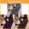 Wool Sweater For Women Casual Knit Thick Long Sleeve Winter Top With Half High Neck