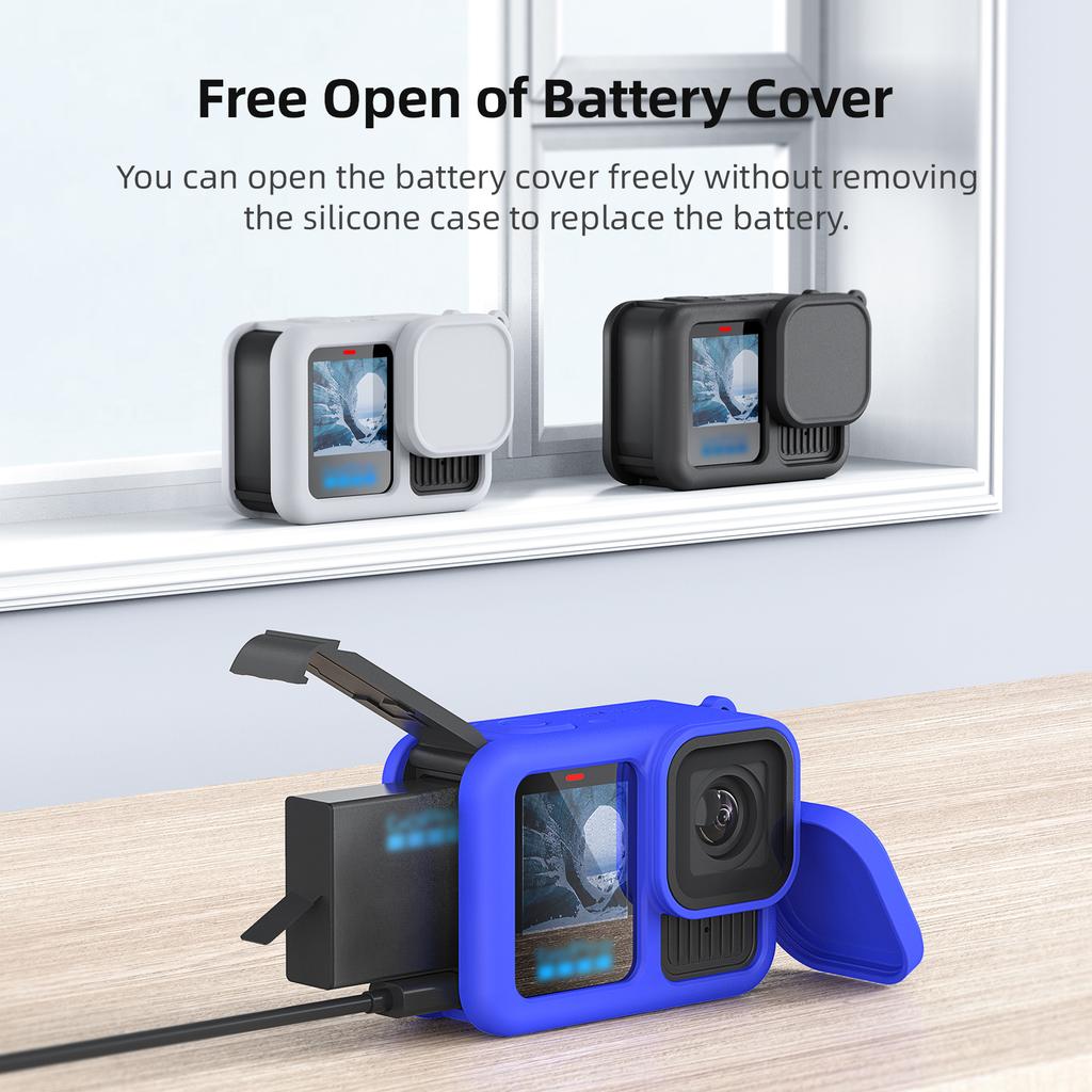 Comprehensive Silicone Protectors Set For Camera Camera Protecting Shell, Lens Cover Screen Guard and Wrist Strap