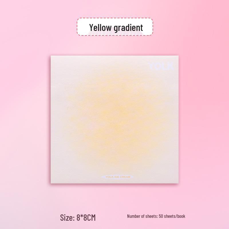 Custom Gradient Sticky Notes: Reusable, Personalized Creative Message Notes with Image