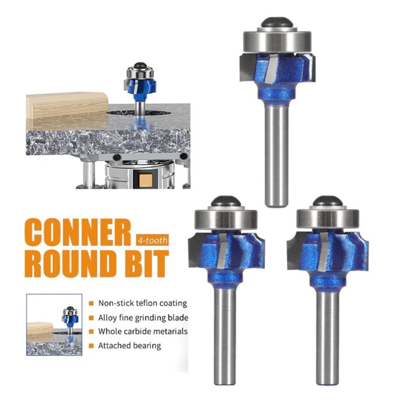 Multiple Semidiameter Corner Rounding End Mill Enhancing Wear Resistance Long Life for Furniture Decoration Work In Single Setups