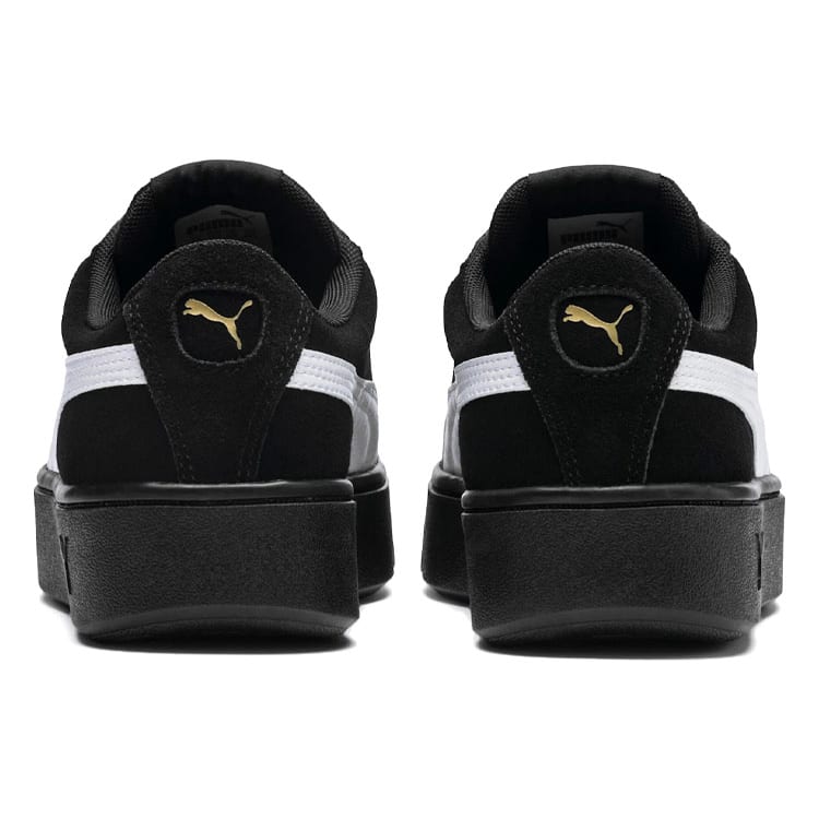 Puma Vikky Stacked Retro Casual Skateboarding Shoes Black Women's 369144-03