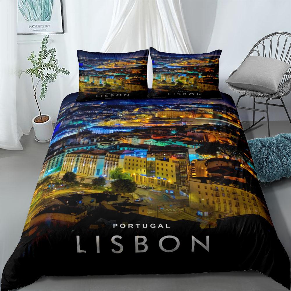 Historic Site Duvet Cover Set UK Single Double Queen US Twin Full King Size Among Bed Linen Set