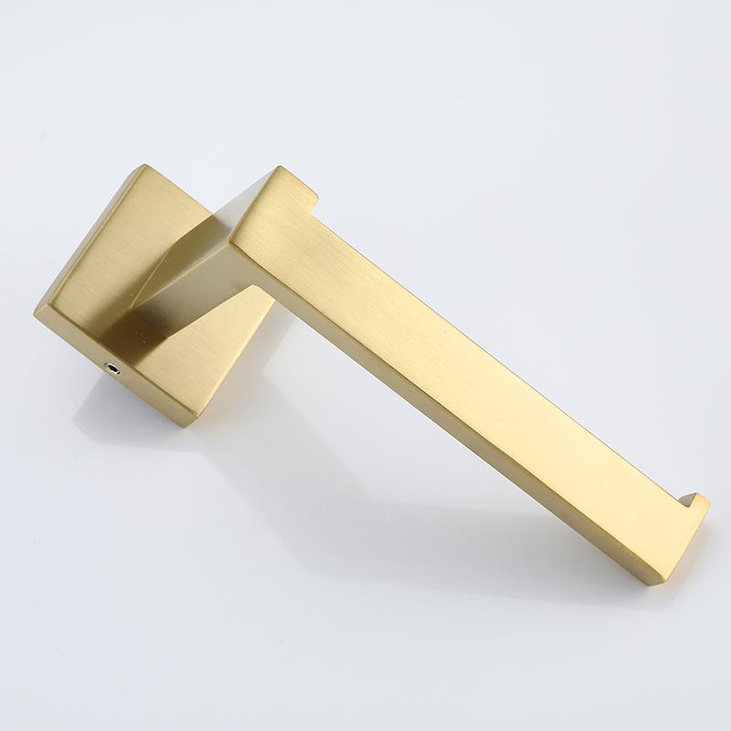 Brushed Gold Bathroom Accessories Set Toilet Brush Holder Toilet Paper Holder Wall Mounted 304 Stainless Steel Bathroom Hardware