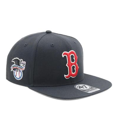 Cap No Shot MLB Side Patch BOS Navy FREE SURE SHOT 47 CAPTAIN Boston Red Sox '47brand '47BRAND