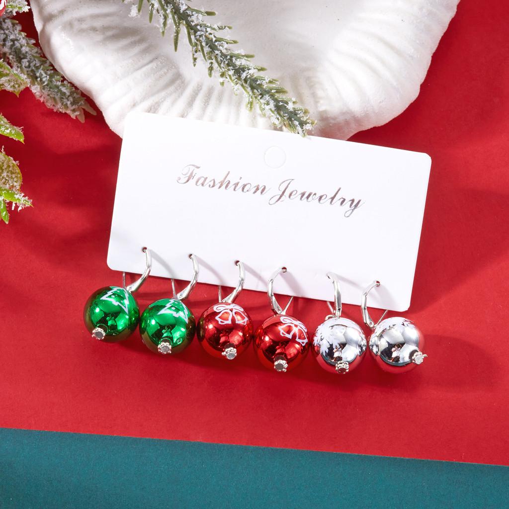 Christmas Sparkling Snowflake Ear Jewelry With Alloy And Acrylic For Women Celebration