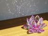 Kristallglas Figur Bunte Lotusblume Innenblume Lotus Feng Shui Glücksbringer Sonnenfänger [KKD] (8cm Lila)