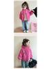 Girls' Quilted Fleece-Lined Winter Cotton Jacket - Trendy Children's Fashion Coat.