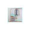 Astro Hanger Rack Cover, White x Light Green, Dehumidifying Garment Cover, Dustproof, Breathable