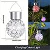 Solar LED Hanging Light Lantern Waterproof Hollow Out Ball Lamp for Outdoor Garden Yard Patio Decoration Holiday Lig Solar Light