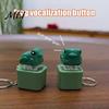 Tragbares Schlüsselanhänger-Spielzeug 1/2 Stück Möwen-Mine-Knopf-Schlüsselanhänger, Wiederaufladbarer Fidget-Clicker mit echtem taschengroßem Stress-Geräusch und LED-Licht, Mini