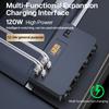 120W Vehicle Charger For Car Voltage Display Automobile Charger 12V Voltage Fast Charging Socket Vehicle Road Trips