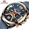 VA VA VOOM Mens Quartz Watches New Six Needle 8329 Casual Men's Watch Business Waterproof Date Quartz Watch Men Fashion Luminous Sport Clock