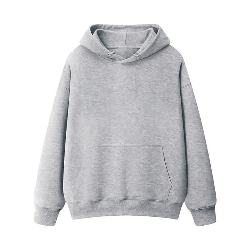 2026 Fall Winter Solid Color Hooded Sweatshirt Oversized Loose Fit Long Sleeve Pullover Women Streetwear Casual