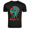 Zombie Earth Cartoon Planet Monster Graphic T-Shirt