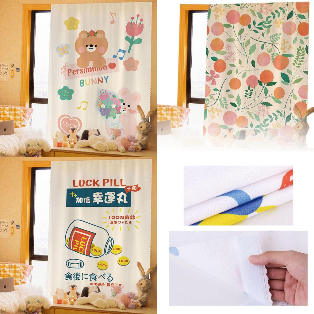 Elegant Velcro Curtain Window Self Adhesive Blackout Drapes For Home Bedroom Decor