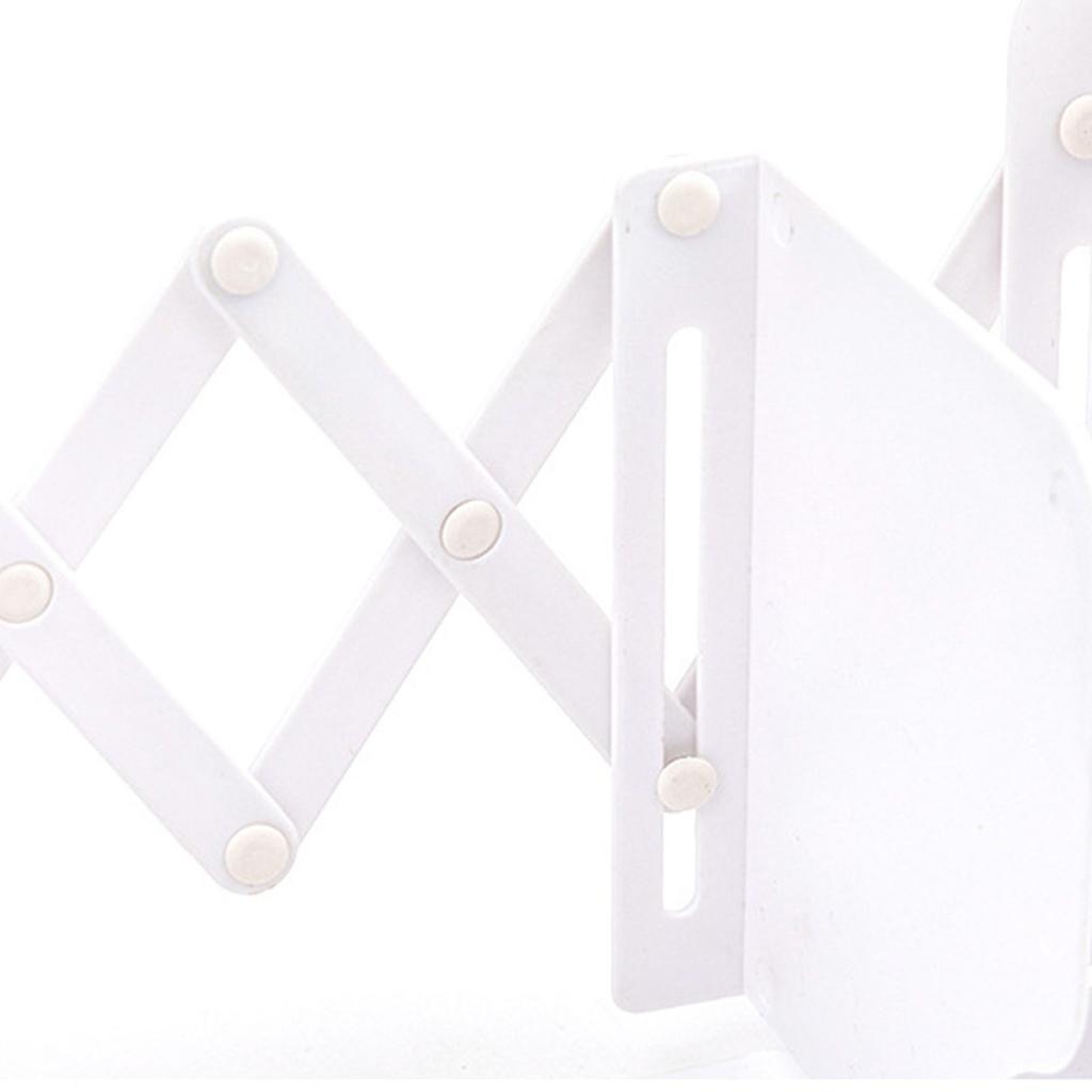 Adjustable Bookend Multifunctional Space Saving Expandable Book Ends Holder with Pen Container for Home Study