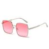 Retro Luxury Multi Color Thin Frame Gradient Square Women Sunglasses UV400 Brand Design Personalized Simple Casual