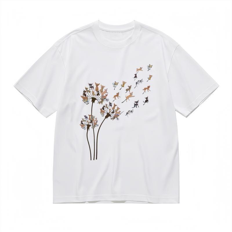 

Men s Comfortable Breathable Comfy Classic T-Shirt Creative Dog Graphic Tee M