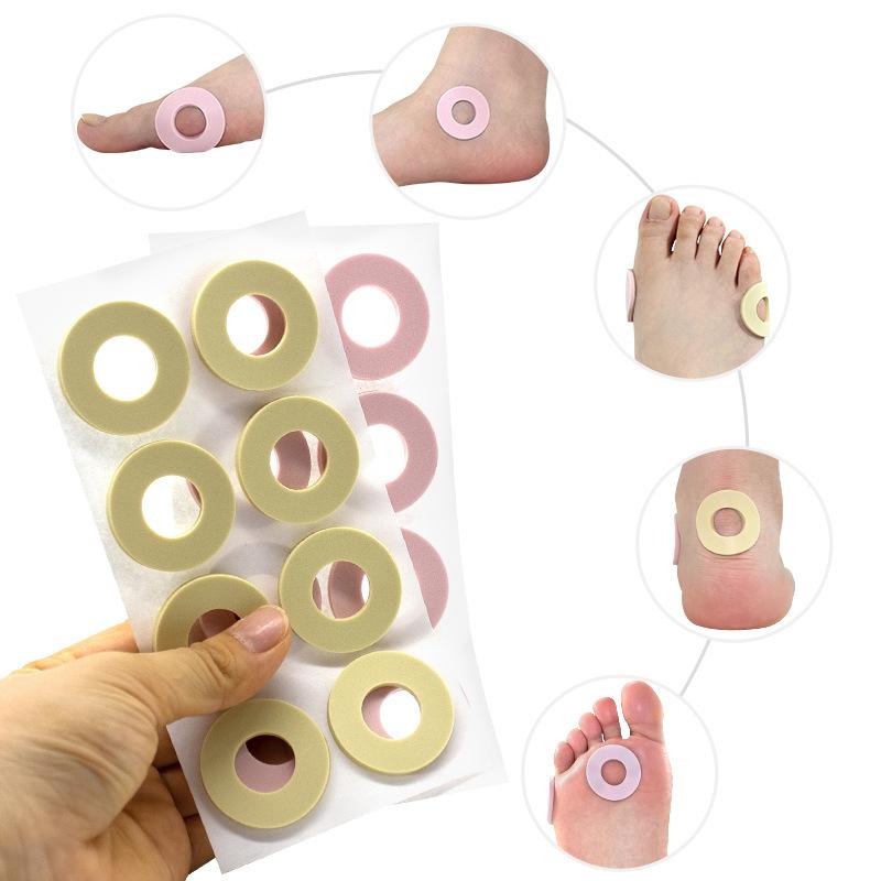 Foot Anti-Abrasion Protectors Pads Toe Protector Foam Round Chicken Eye Patch Foot Care Tools