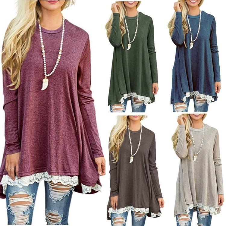 Premium Quality Damen Frhling Minikleid Casual Pullover Dress For Effortless Style