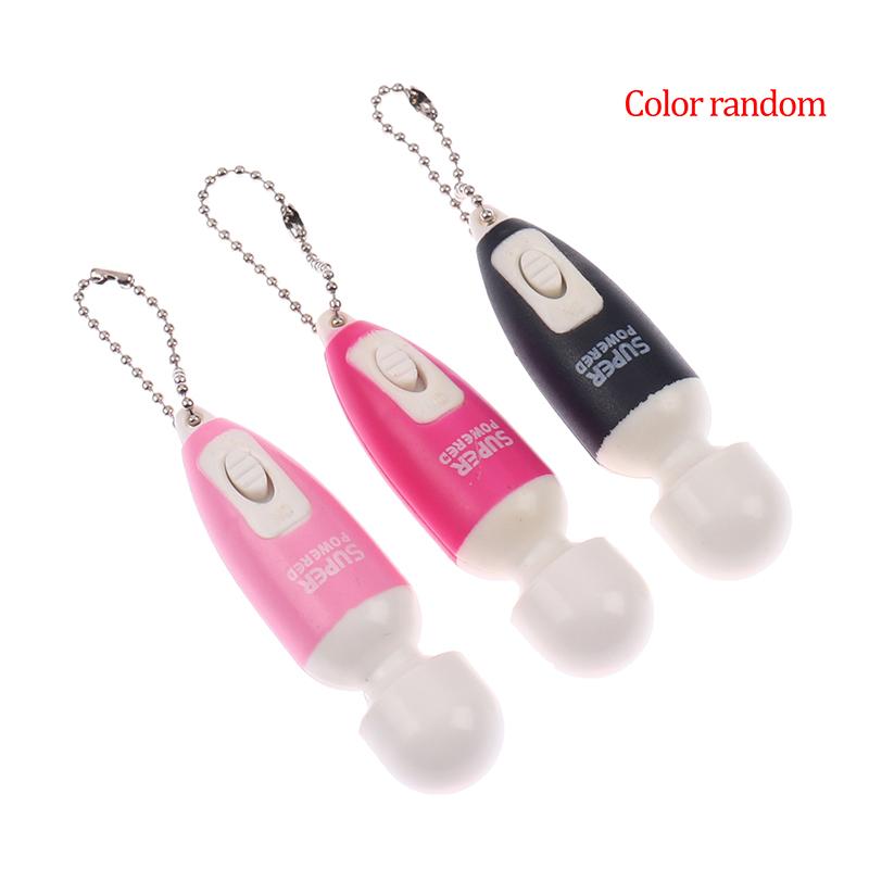 Portable Mini Cute Key Chain Full Body Massage Stick Fast Vibrate Relaxing