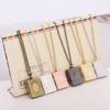 Fashion Book Friend Chain Square Shaped Photo Picture Locket  Pendant