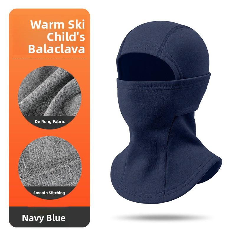 Winter Kid Balaclava Warm Windproof Integrated Full Face Mask Neck Warmer Comfortable Quick Dry Unisex Outdoor Sports Headwear