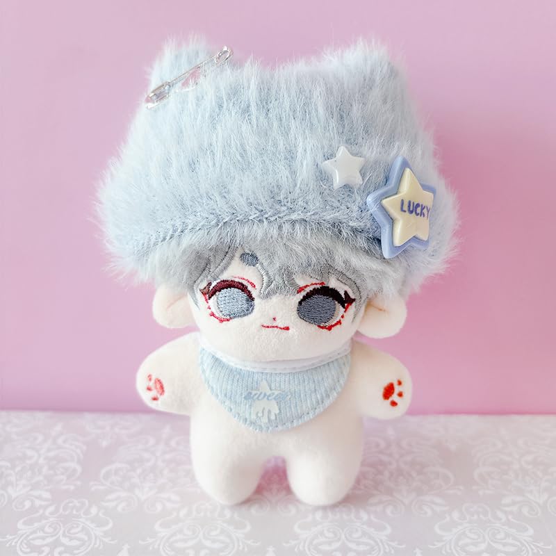 G-Trigger Plush Clothes Set: Cat Ear Knit Hat & Bib Set for 10cm Plush Toys [Oshikatsu Goods] [Item]