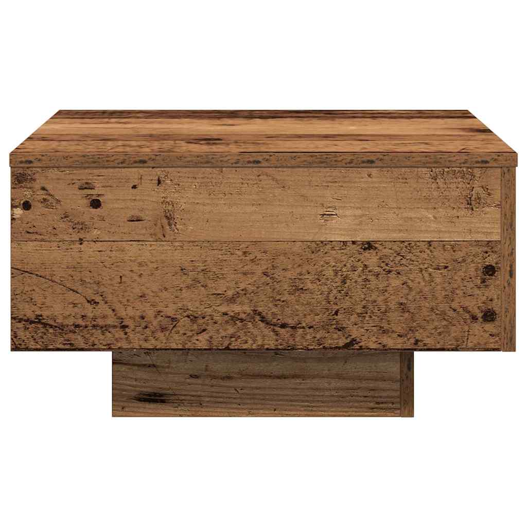 Coffee Table Reclaimed Wood Look 55 X 55 X 31 Cm