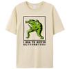 Ich muss widersprechen Frosch Japanisches Lustiges Meme Vintage Damen Herren Kleidung T-Shirt Y2k Baumwolle Grafik-T-Shirts Oberteile Neuheiten Geschenke
