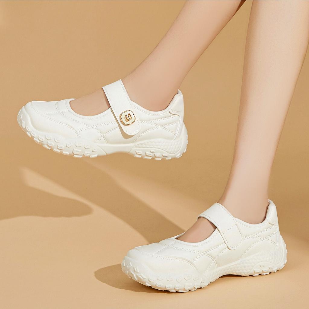 Women's Shoes with Magic Tape, Shallow Opening, Breathable, Casual, Lightweight, Soft Sole, Anti-slip, Sneakers