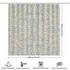 Beautiful Blue Beige Floral Shower Curtain Decorate Your Bathrooms With Style!