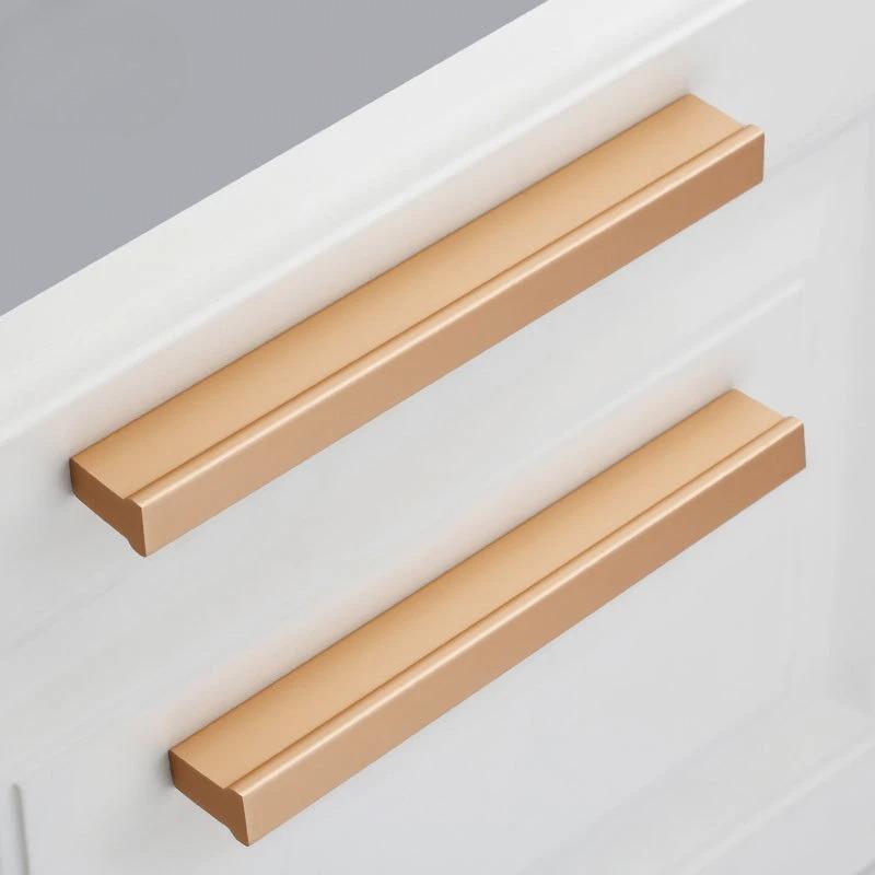 Modern Minimalist Kitchen Cabinet Handle American Style Lengthen T Shape Handle Shoe Wardrobe Drawer Pull Furniture Door Handle