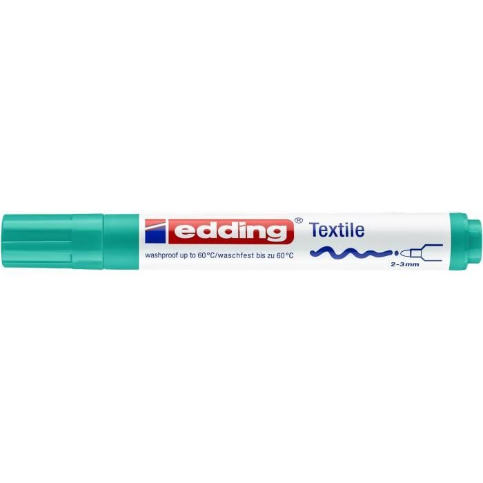 Marqueur pour textiles - EDDING - 4500 - Vert pâle - Indélébile - 2-3 mm