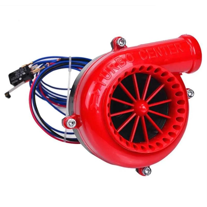 Universal 12V Car Fake Dump Electronic Turbo Blow Off Hooter Valve Analog Sound BOV Electronic Relief Valve Red