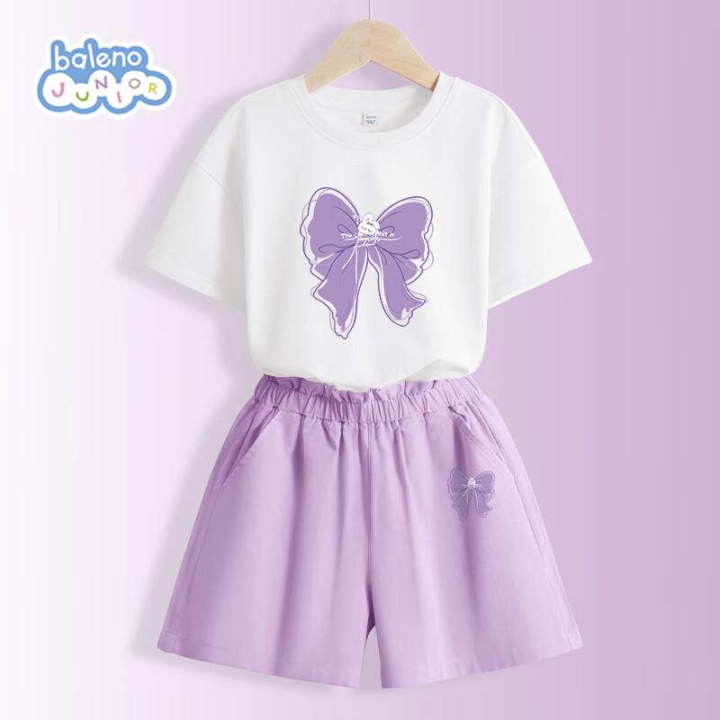Baleno Girls  Summer Cotton Short Sleeve T-Shirt & Shorts Set 120