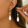 Retro Temperament Teardrop-shaped Dangle Earrings for Women Classic Simple  Party Daily Wear Earings Jewelry Accessories Gifts
