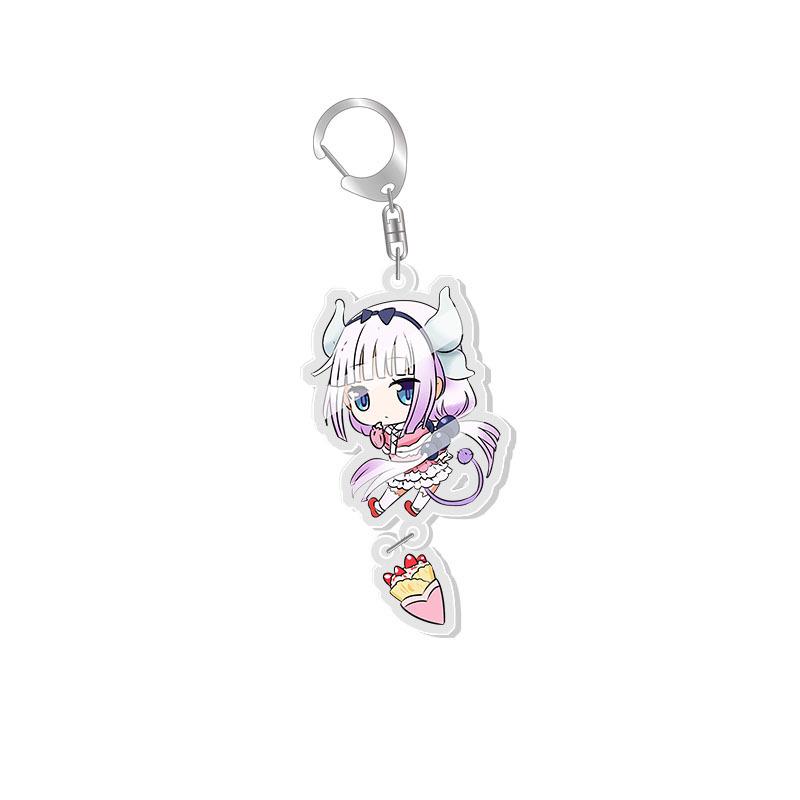 Kobayashi s Dragon Maid Kanna Kamui Double-Sided Keychain Pendant