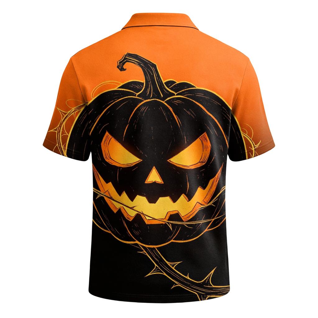 Men's Halloween Printed Trendy Short Sleeve T-Shirt Casual Top
