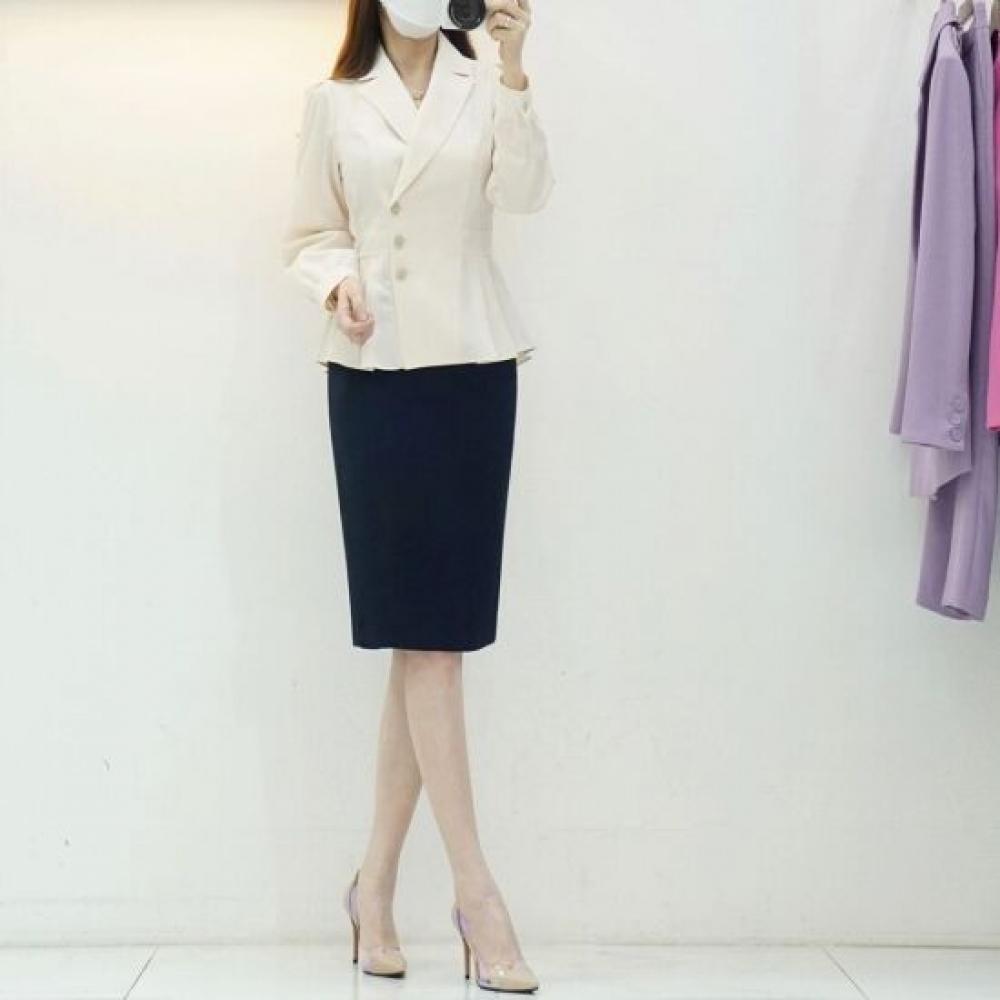 Style Latte Women Basic Slim Span Slit Spring Autumn H Line Skirt HLine Sskrt 00