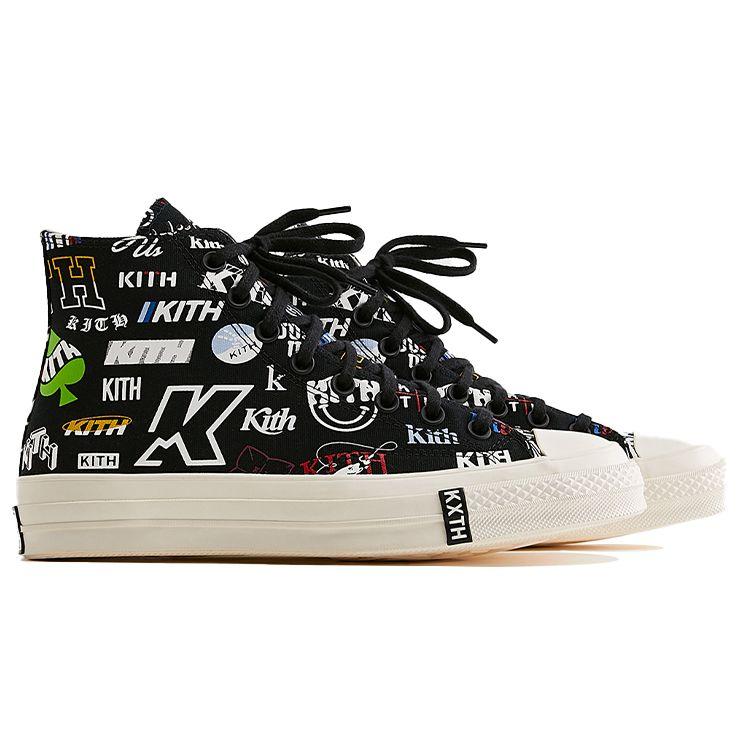 Kith x Converse Chuck 70 High 10° Anniversario - Sneakers Unisex Nere Multi Egret 172465C