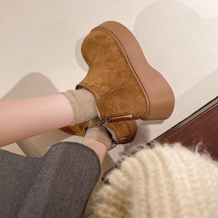 Shoes for Women Cotton Boots Mountaineering Women Boots New Winter 2025 Platform Boots Women Ankle Boot Cotton Shoes